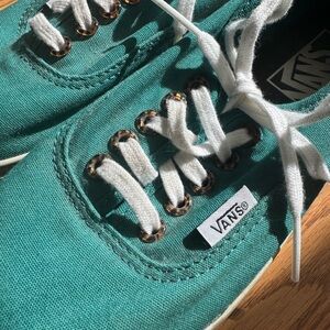 Turquoise Vans Authentic Lowpros